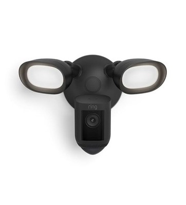 Ring Floodlight Cam Pro Wired, 1st Gen, 2K Video, Black,