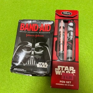 Star Wars Water-Based Ballpoint Pen Band-Aid Disney Store -USED-JAPAN