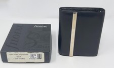 Filofax Knightsbridge Black Leather Agenda Organizer New With Box CL