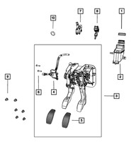 Genuine Mopar Brake And Clutch Pedal 5171645AG
