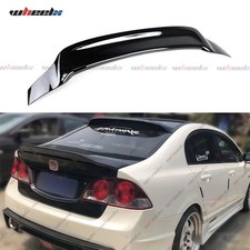 Highkick Duckbill Rear Trunk Spoiler Wing For 06-11 Honda Civic Sedan Gloss Blk
