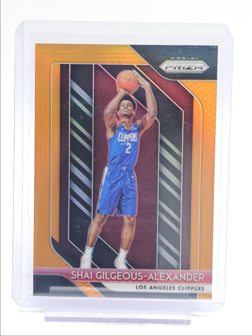 SHAI GILGEOUS-ALEXANDER 2018-19 PANINI PRIZM ROOKIE ORANGE RC /49 Q1496