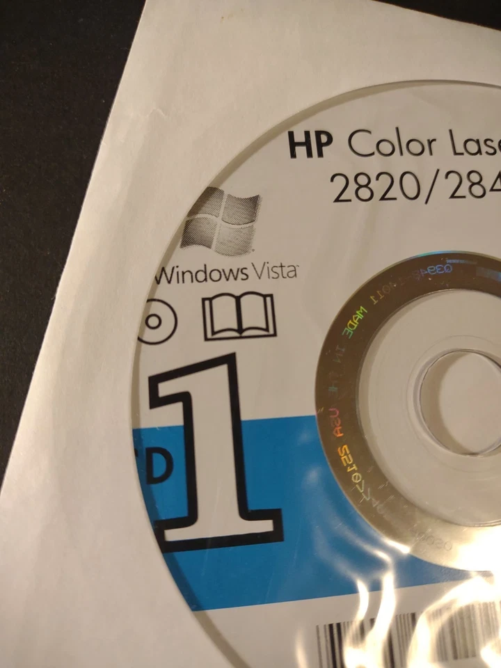 Windows Vista HP Color LaserJet 2820/2840 Software Drivers Setup Install Disk CD - Image 4 of 4