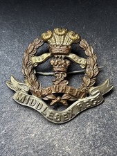 Middlesex Regiment, British Army Cap Badge Sweetheart Brooched.
