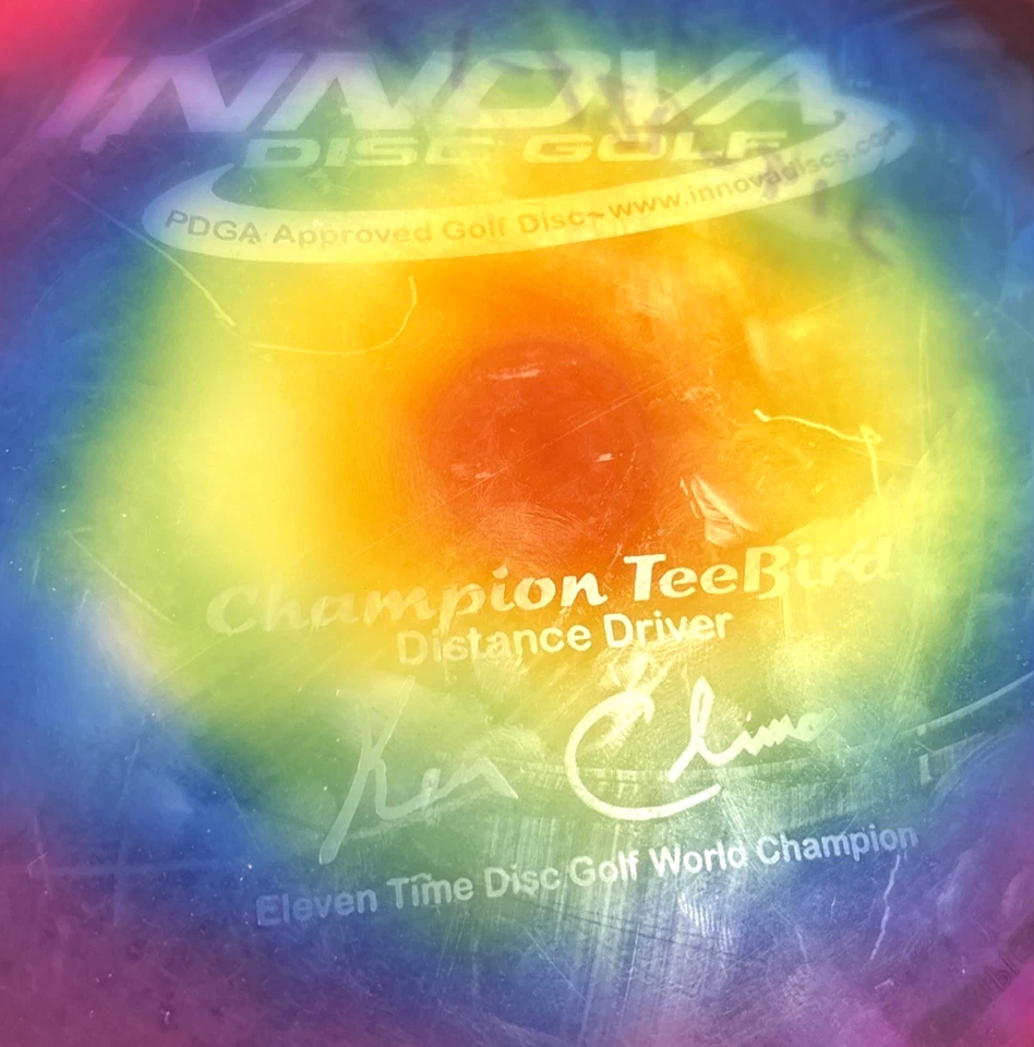 Innova Champion Teebird PFN 11x Ken Climo 176g I-Dye PFN OOP Chalky Run Used - Image 2 of 4