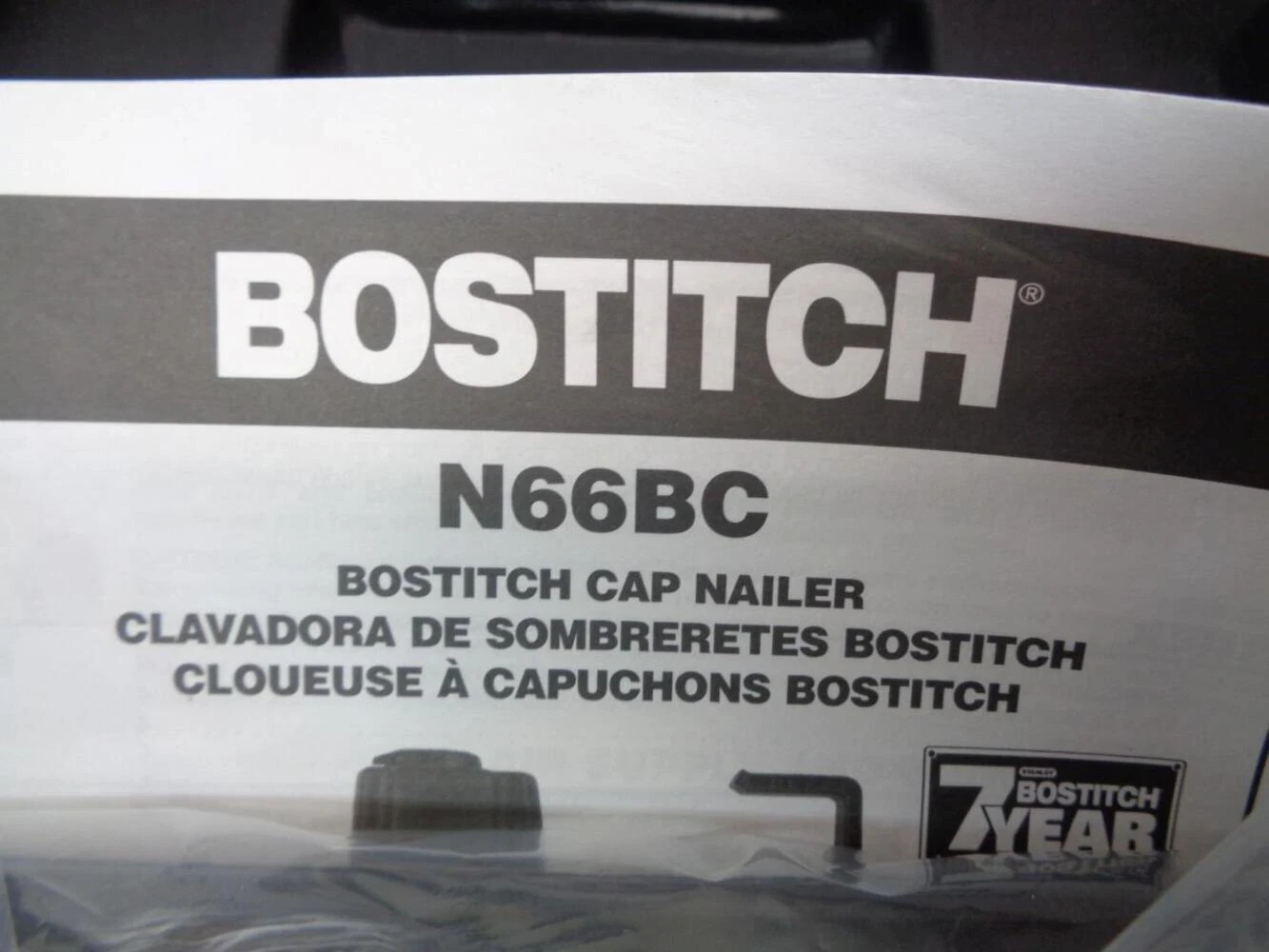 STANLEY BOSTITCH N66BC-1 PNEUMATIC CAP NAILER 1-1/4" to 2-1/2" BSR35