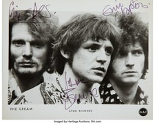 Cream Eric Clapton promotional photo Reproduction signature quality photo