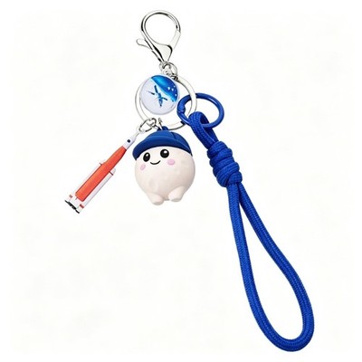 Easy Carry PET Keychain with Moon Program Design for Daily Use