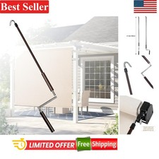 Awning Crank Handle Wand Replacement Metal Shade for Patio Outdoor Window