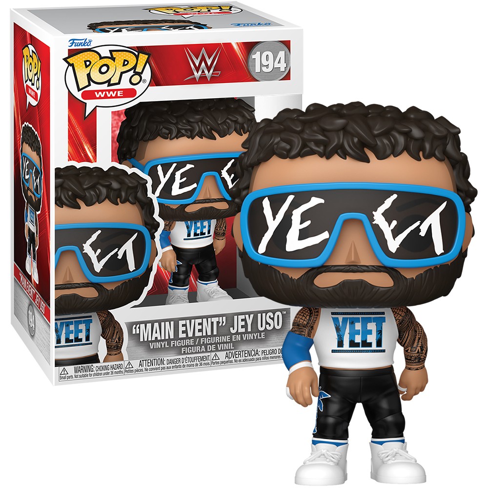 Funko POP! WWE Main Event Jey Uso Exclusive Vinyl Collectible 194