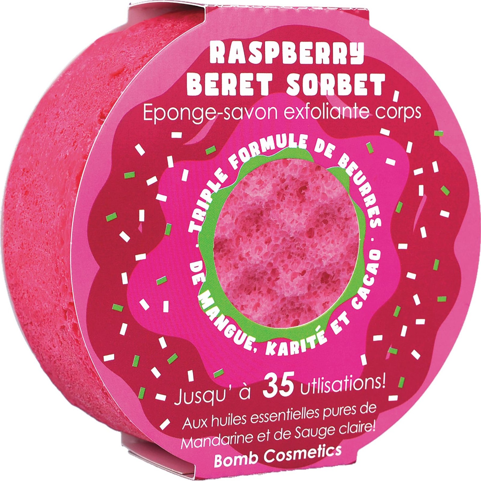 Soap Filled Sponge Exfoliating Moisturising Body Buffer Mandarin & Clary Sage