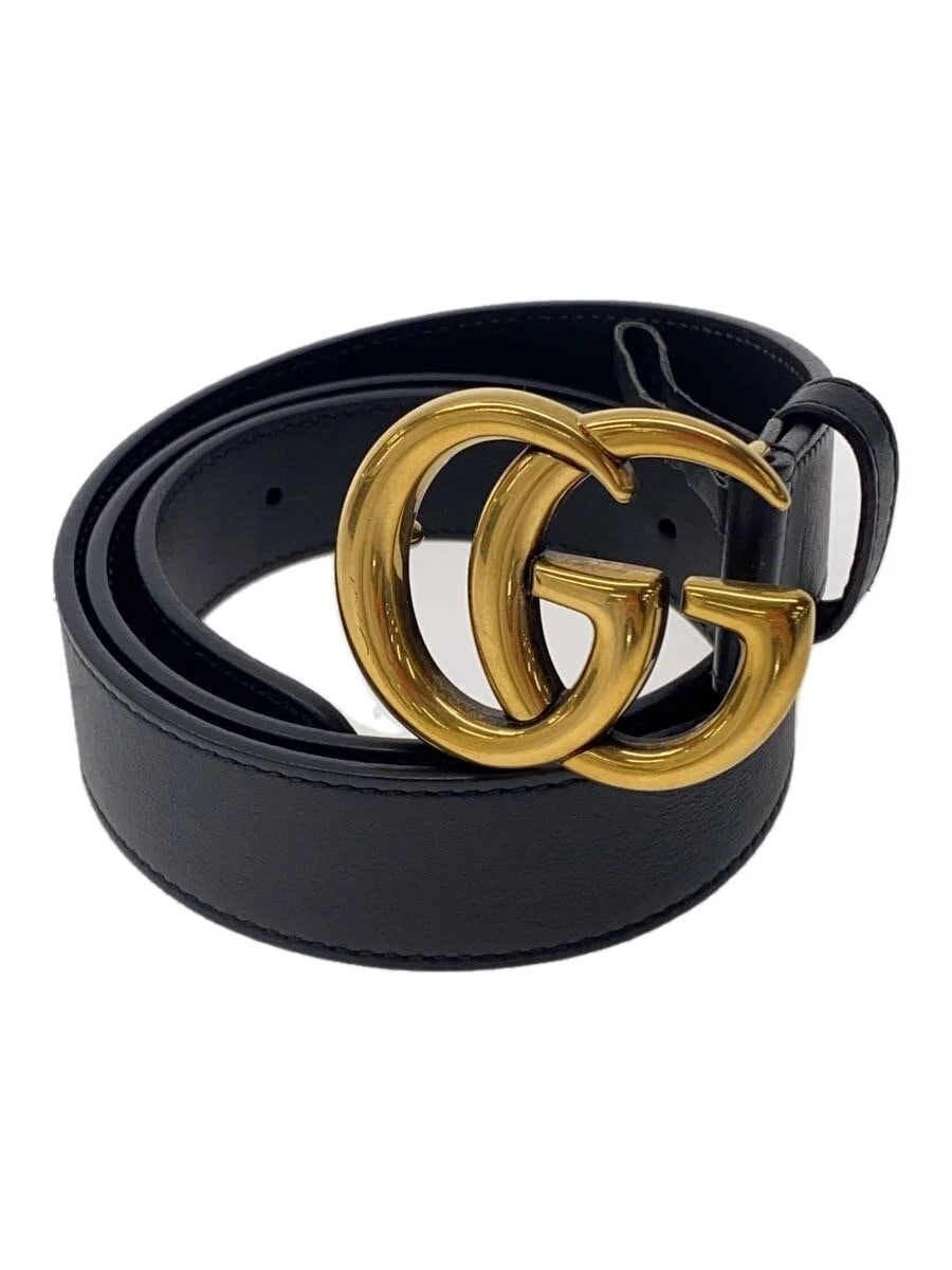 Ceinture GUCCI cuir BLK couleur unie femme 414516 AP00T