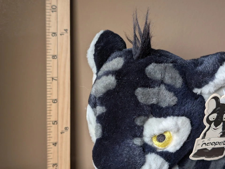 Neopets Limited Too Deluxe Shadow Kougra 10" Plush Stuffed Animal RARE 2003 NWT - Image 3 of 4