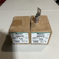 Panduit ansa a compressione LCA4/0-38-X 4/0 AWG 3/8 fori rame made in USA lotto di 2