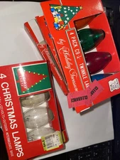Holiday Trim C 9 1/4 Replacement Outdoor Christmas Bulbs Vintage Multi color