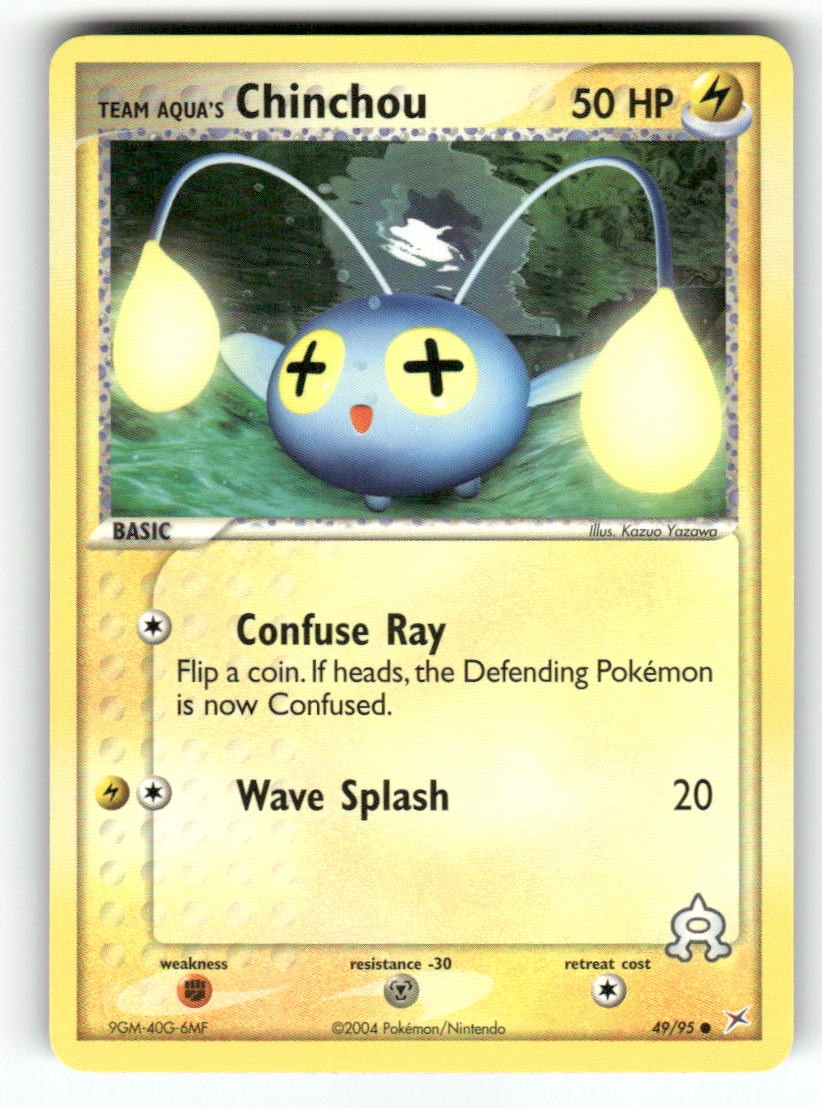 Team Aqua's Chinchou 49/95 - C Team Magma vs Team Aqua Pokemon NM