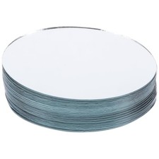 20pcs Craft Mirrors Mini Oval Mirrors Glass Mosaic Tile Pieces for Home