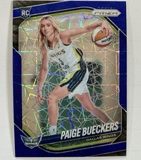 2025 Panini Prizm WNBA Paige Bueckers Blue Velocity Rookie Variation #147