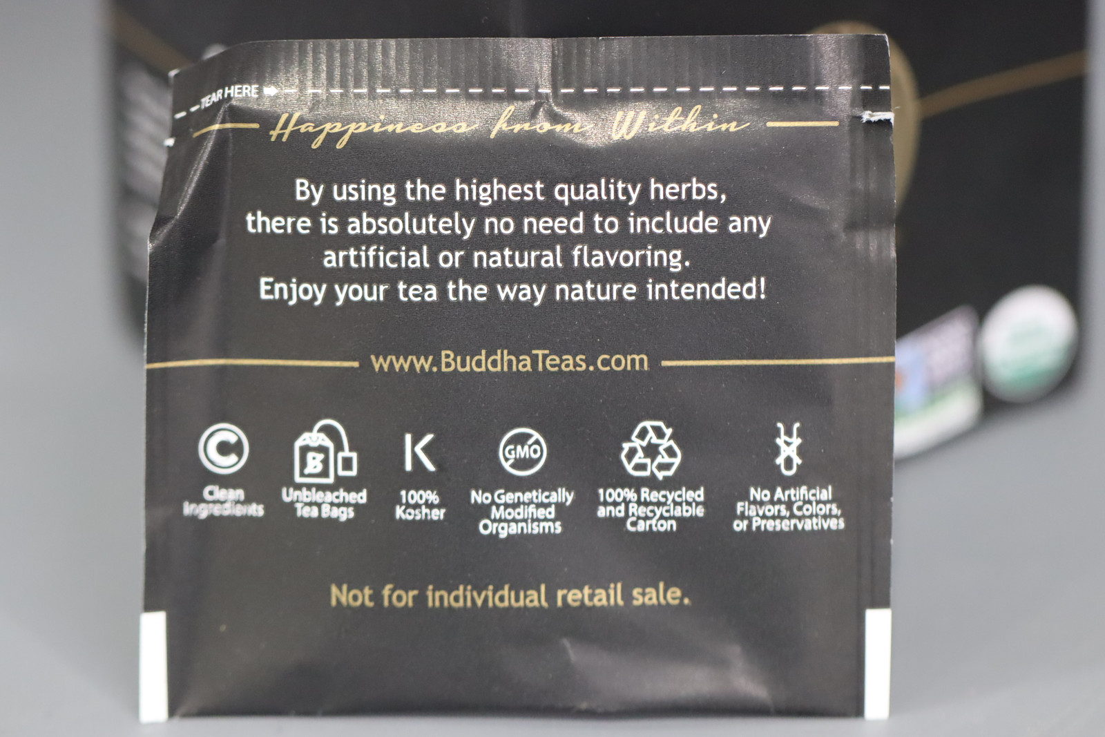 Buddha Teas - Organic Herbal Tonic to Detox and Restore -Tea- 18 Tea Bags - 27g