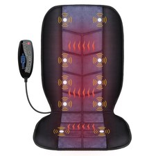 Massage Chair Padback Massager With Heatmassage Seat Cushion With 10 Vibrat...