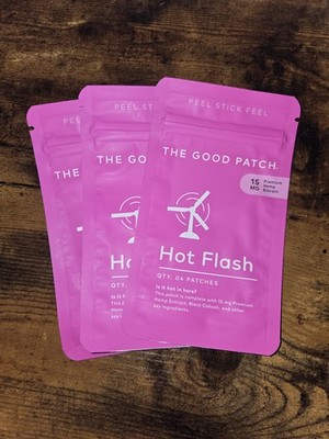 LOT (3) LA MEND ''THE GOOD PATCH'' PEEL & STICK HOT FLASH PATCHES - 15mg - 4 CT