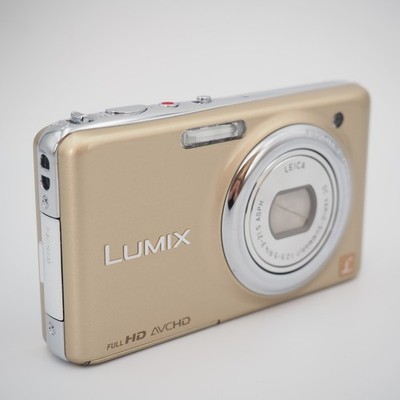 Panasonic LUMIX DMC-FX77 ゴールド #7988 N Mint] Panasonic LUMIX DMC-FX77 Point Shoot Digital Camera 12.1MP