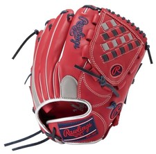Rawlings Women's HOH DP Colors Baseball Glove GS5HDKM5 in Scarlet/Gray