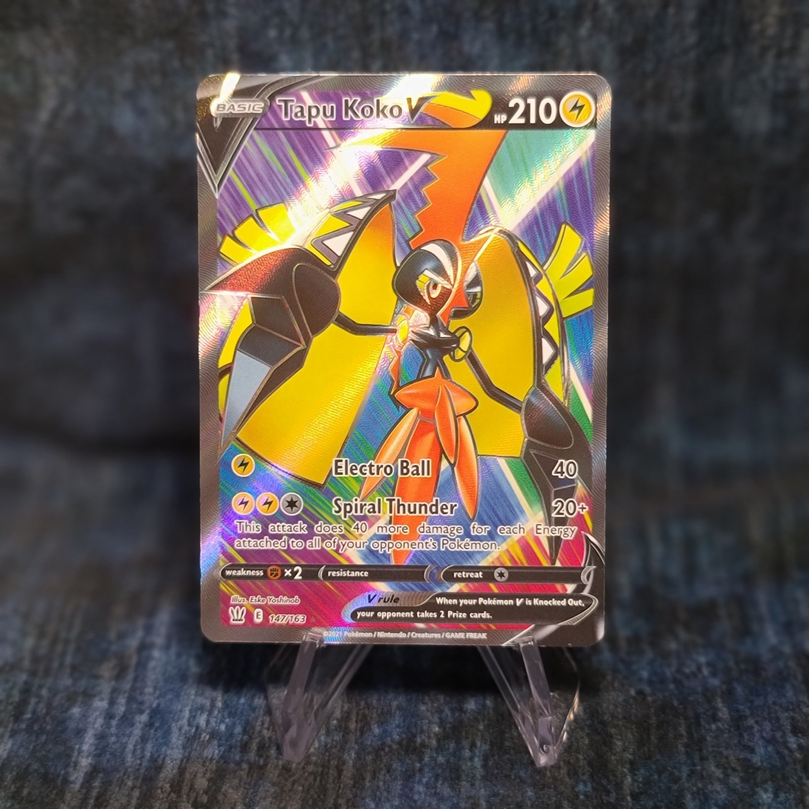 Tapu Koko V 147/163 Pokémon Battle Styles NM
