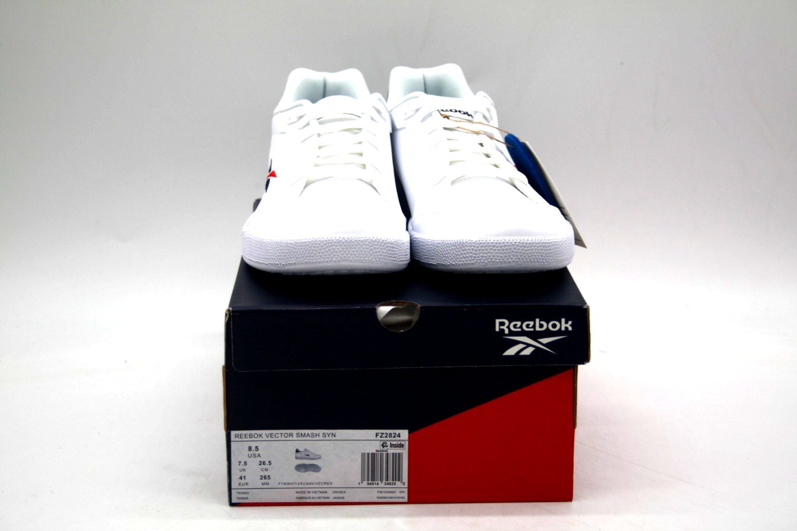 Reebok Vector Smash Synthetic FZ2824 White Lifestyle Sneakers  Mens TENNIS SHOE