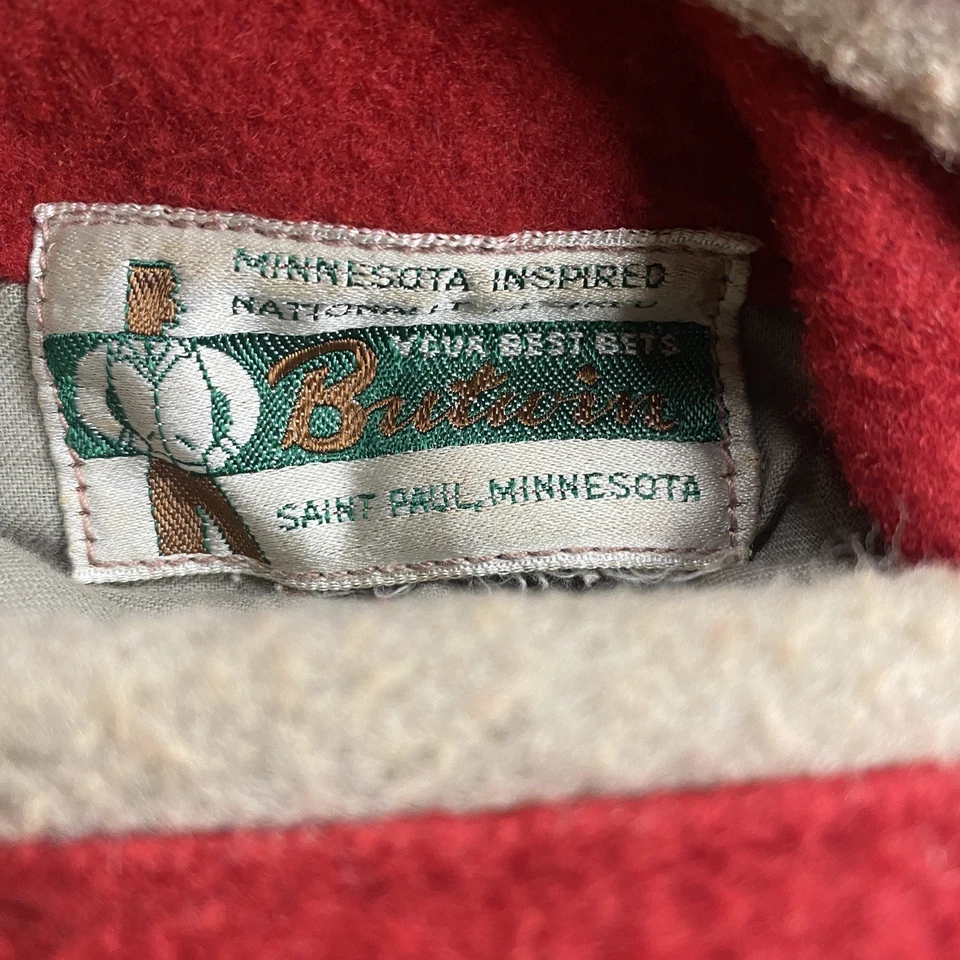 Chaqueta Universitaria De Colección Años 50 Para Hombres L Rojo Bruce Lana Escuela Fieltro Letterman Abrigo Foto 4 de 4