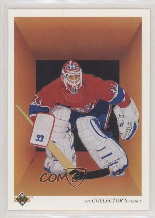 1990-91 Upper Deck Team Checklist French Patrick Roy #317 HOF g2x