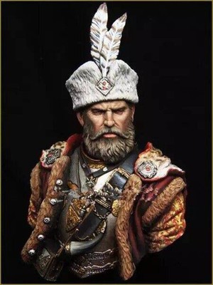 1/10 BUST Resin Model Kit Napoleonic Wars Polish Lancer Unpainted