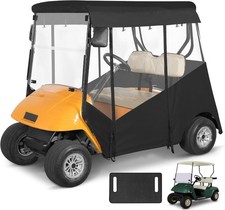 2 Passenger Golf Cart Enclosure for EZGO TXT 2-Seater 57" Roof No Front Curtain