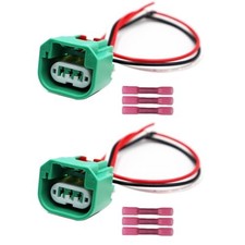 LIZAPUS 2PCS 3-Way High/Low Beam Headlights Connector Compatible with Dodge