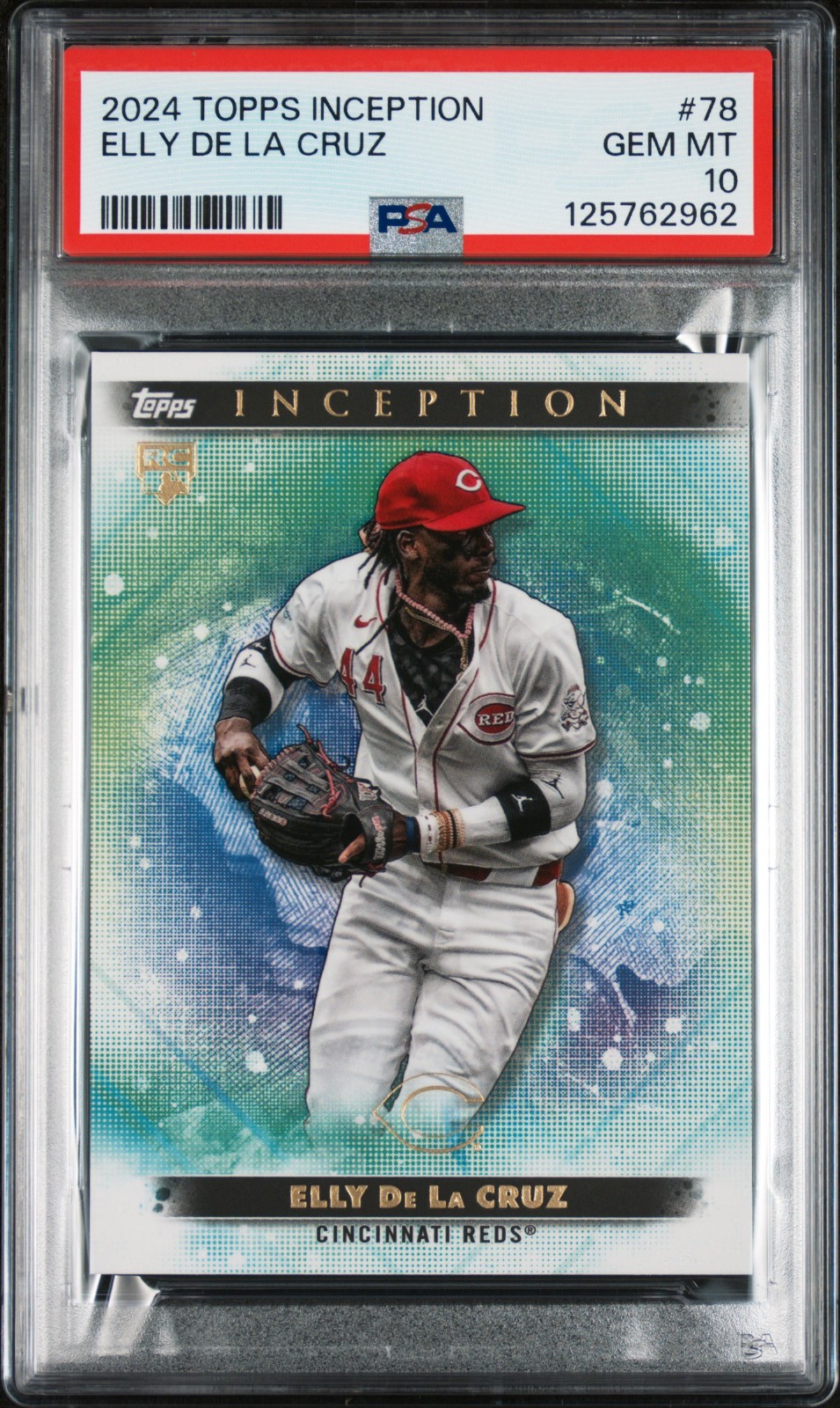 2024 Topps Inception Elly De La Cruz #78 Base White Rookie RC Reds PSA 10 !!!!!