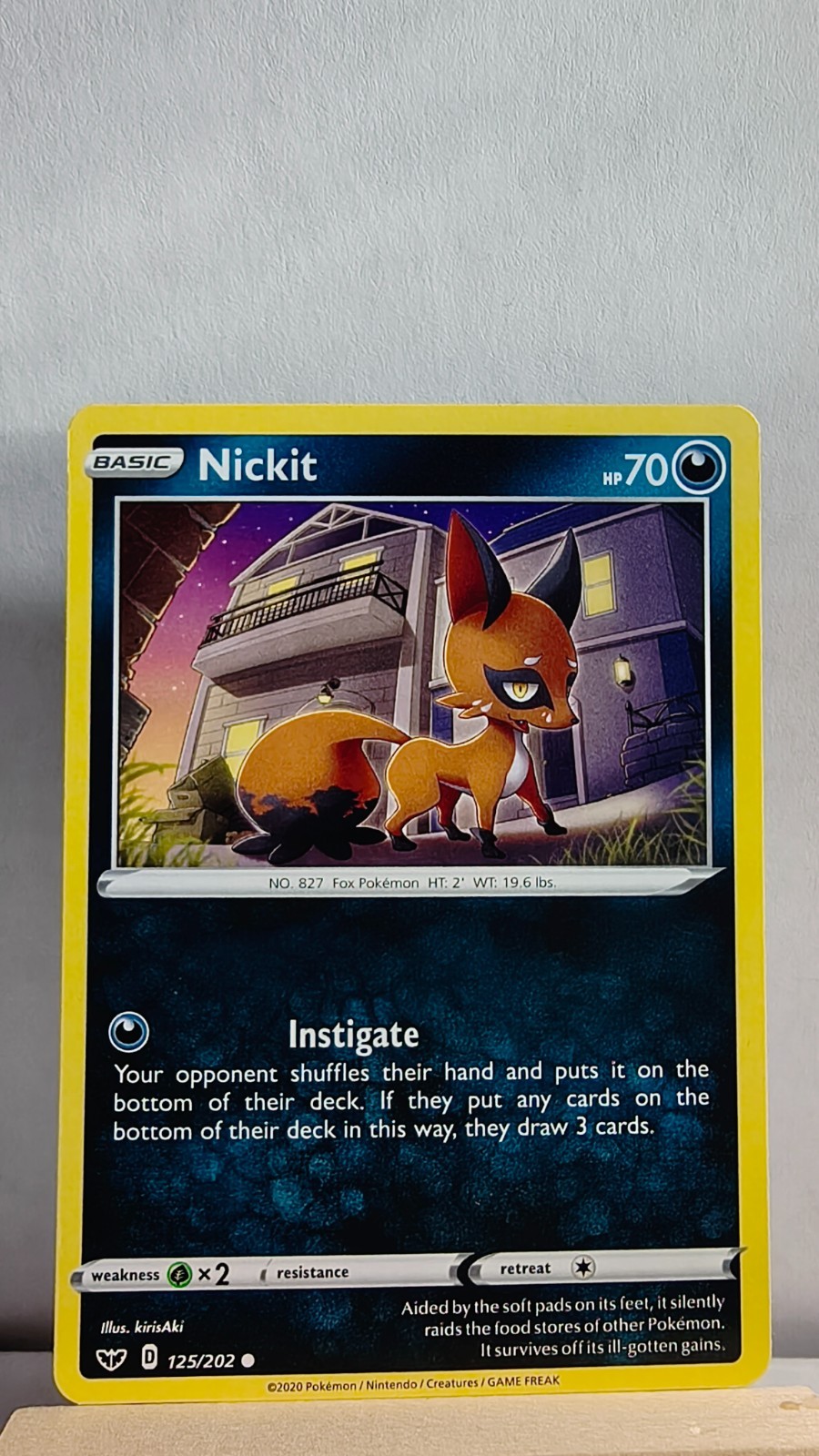 Nickit [LP] - Pokemon TCG Sword & Shield Base 125/202 [Common]