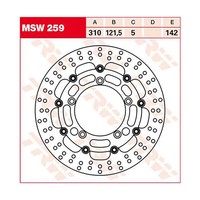 Trw Bremsscheibe (FüR: Suzuki Gsr 750 C5 11-12 Vorne )