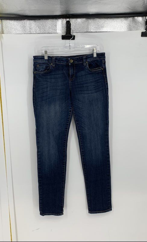 KUT From The Kloth Womens Blue Denim Dark Wash Skinny Leg Jeans Size 8