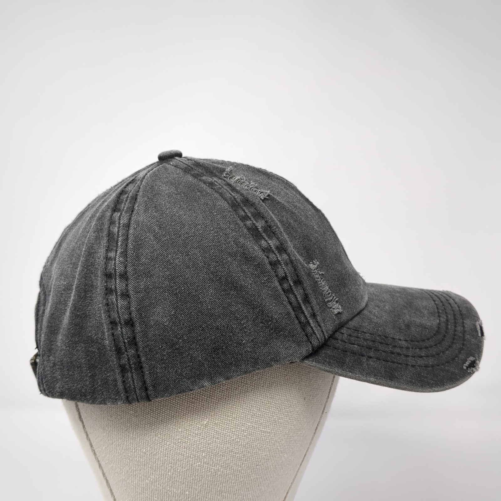 Mudd Slideback Hat Solid Gray One Size Adjustable… - image 5
