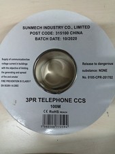 6 Core 3 Pair Telephone Cable 100m