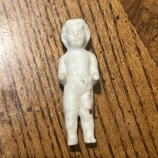 ANTIQUE FROZEN CHARLOTTE PORCELAIN DOLL 43mm