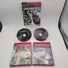 Uncharted Dual Pack (1 & 2) Complete w/ Manuals PlayStation 3 PS3 Tested/Working