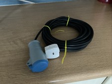 16A 3-Pin 1PH Blue Plug Power Cable for Caravan, Camping, and Generator Hook-Up