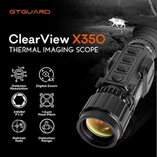 GTGUARD X350 Thermal Scope Thermal Imaging Sight 35mm 384x388 Thermal Riflescope