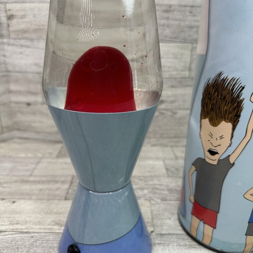 Beavis and Butt-Head Lava Brand Lava Lamp 14.5” Clear Red 2011 READ** - Picture 12 of 19