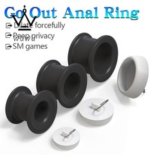 Silicone Hollow Plug Spreader Dilator Enemas Tunnel Speculum Expander BDSM NEW