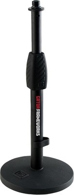 Gator Frameworks GFW-MIC-0601 Desktop Mic Stand Round Base Twitch Clutch Podcast