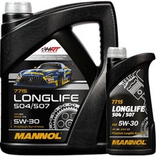 6L MANNOL 5W-30 LONGLIFE MOTORÖL passend für VW 504.00 507.00 BMW LL-04 229.51