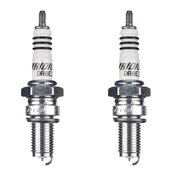 Ngk ZüNdkerze DR8EIX Iridium 6681 2Er Set (FüR: Italjet Jupiter 250 Jc 02-03 )-image