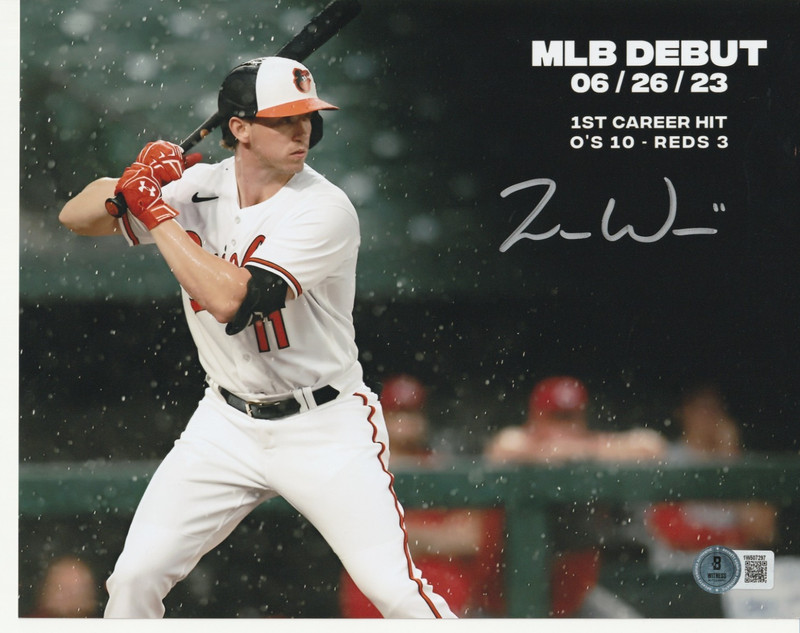 Orioles Jordan Westburg Autographed "MLB Debut" 8 x 10 photo - COA